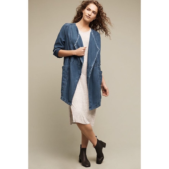 Anthropologie Jackets & Blazers - Anthropologie Hei Hei High Plains Chambray Anorak